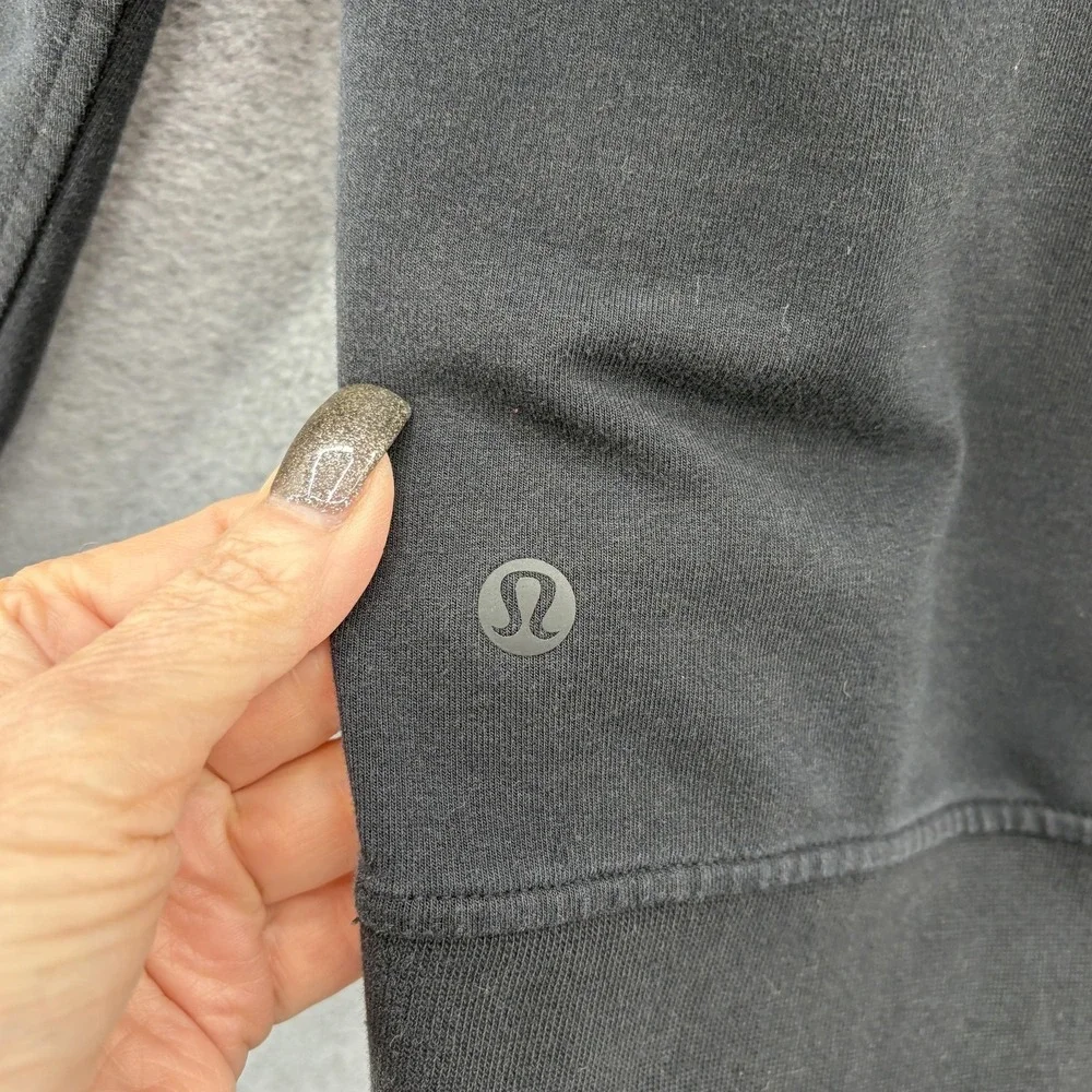 Lululemon Hoodie Mens Small Black X Members City Sweat Pullover Sweatshirt - Picture 8 of 10